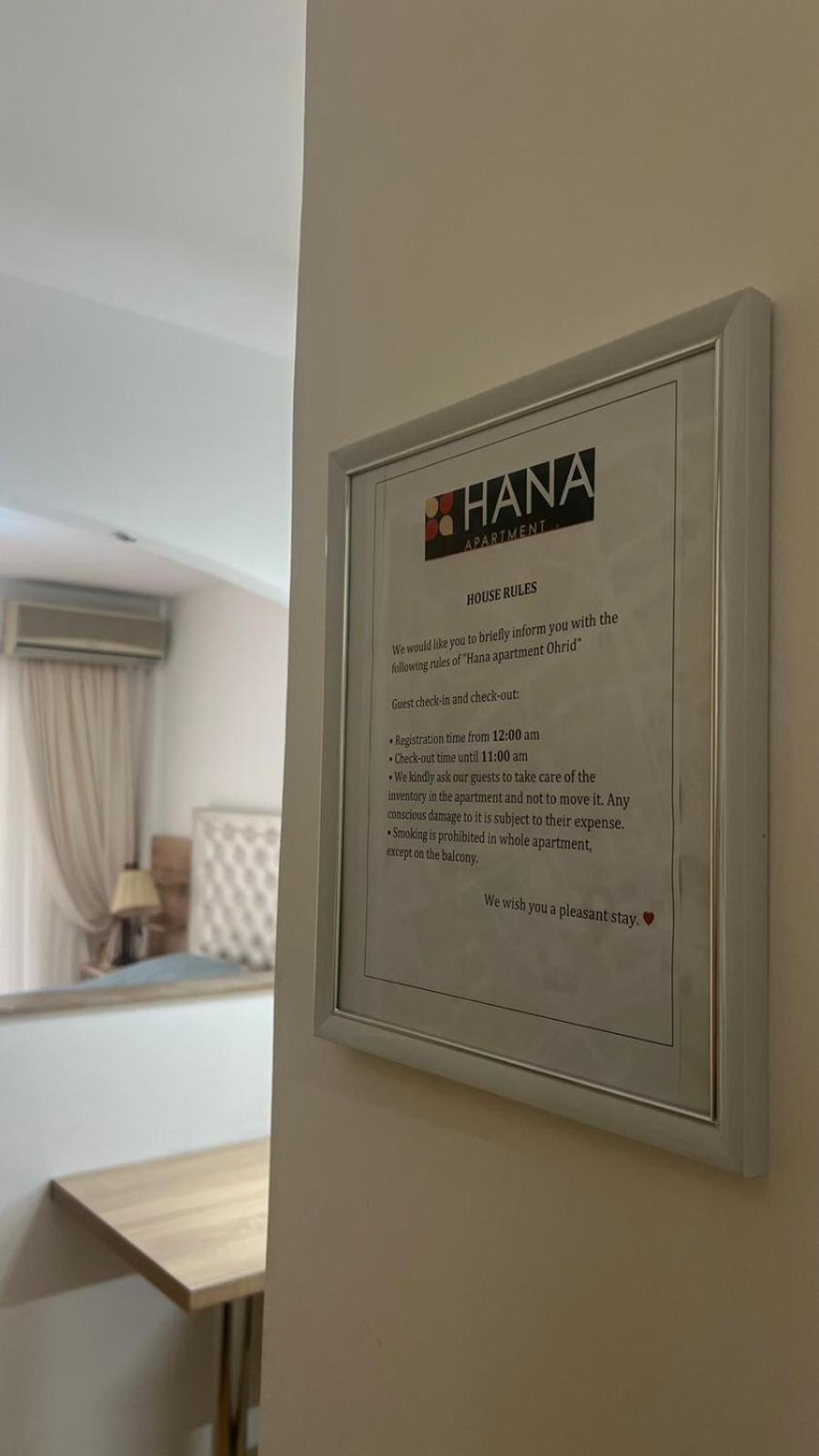 Hana Apartment Ohrid Exteriör bild